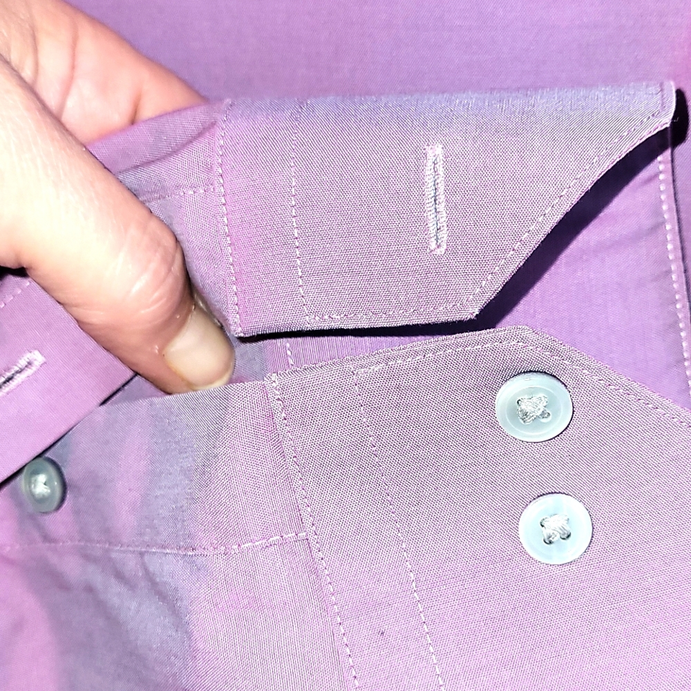 PURPLE DRESS SHIRT - Picture 3 of 4